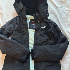 Hollister Kids Dark Gray Raincoat